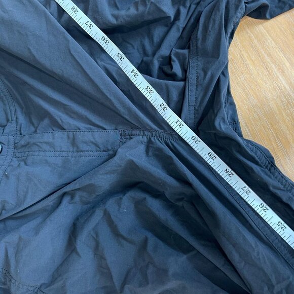 LL Bean Pants Womens 18 Black Nylon Spandex Stretch Outdoor Hiking Zip Pockets - Picture 11 of 12